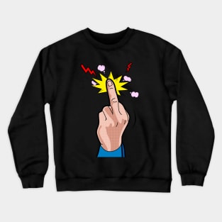 middle finger Crewneck Sweatshirt